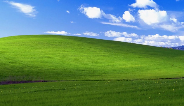 La colina del fondo de Windows existe y está en el valle de Napa, California