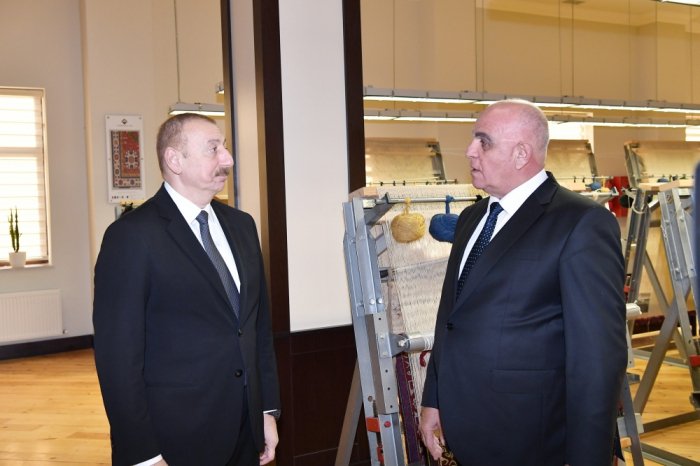   Presidente Ilham Aliyev visita la sucursal de Tovuz de "Azerkhalcha"  