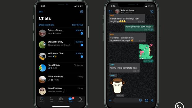 Cómo activar el modo oscuro de WhatsApp en teléfonos iPhone y Android