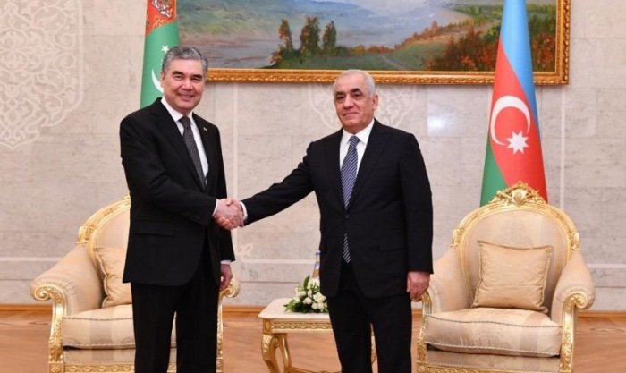   Azerbaijani PM meets with Turkmen President Berdimuhamedov  