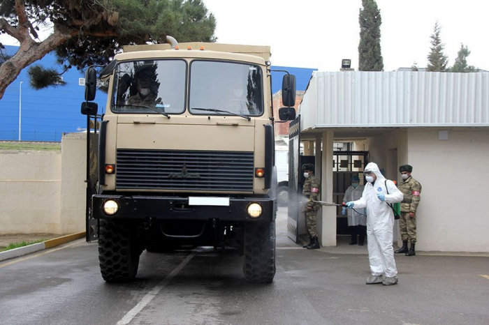   Aserbaidschanische Armee ergreift vorbeugende Maßnahmen im Zusammenhang mit Coronavirus-Infektion  