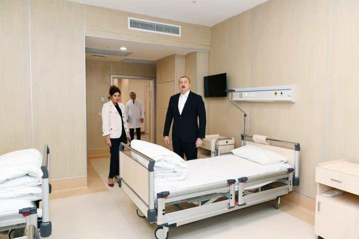  Azerbaijani president and first lady attend opening of new medical institution - PHOTOS