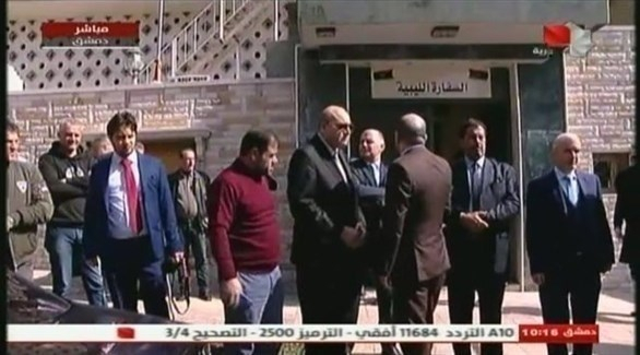 الحكومة الليبية المؤقتة تفتتح سفارة في دمشق