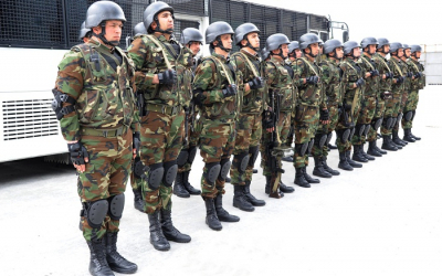  تجنيد جنود القوات الداخلية مع الشرطة الى تدابر تشديد حالة الحجر الصحي الخاص 