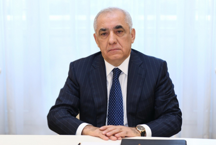   Aserbaidschanische Premierminister präsentiert den Jahresbericht der Regierung per Videokonferenz  