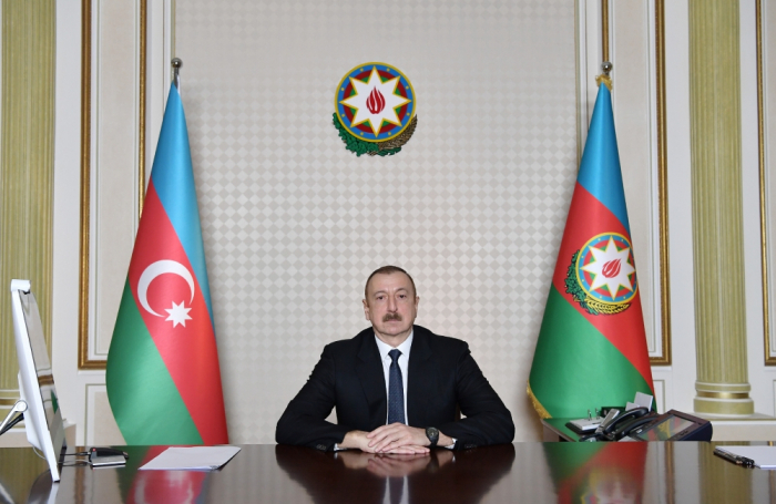   Ilham Aliyev spricht via Videokonfrenez mit Präsidenten von Litauen   