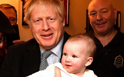 Boris Johnson y su pareja anuncian el nacimiento de su hijo