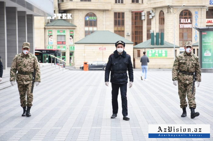  Baku police control special quarantine regime -  PHOTOS  