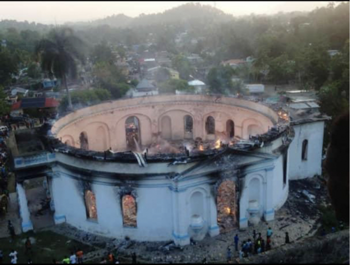 Incendie en Haïti d