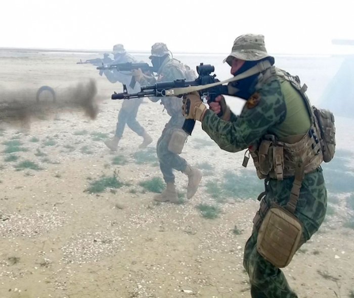   Fuerzas Navales realizan un entrenamiento preparatorio en el Centro de Entrenamiento de Buzo  