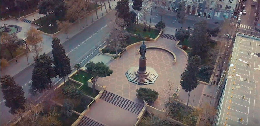  Drone footage show streets in Baku deserted amid coronavirus quarantine -  NO COMMENT    