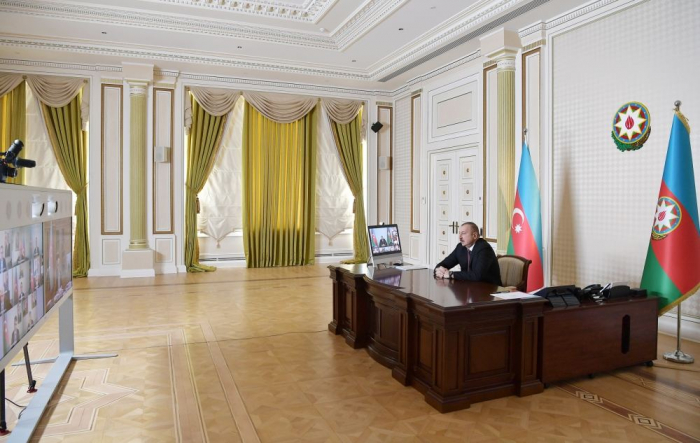   President Ilham Aliyev chaired meeting on 2020 Q1 socio-economic results through videoconference  