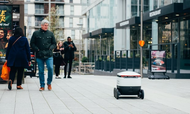 Robots deliver food in Milton Keynes under coronavirus lockdown