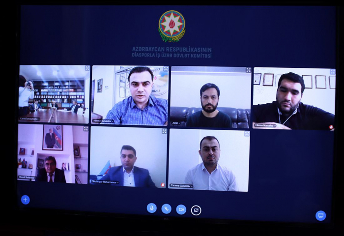Azərbaycan diasporu ilə videokonfranslar davam edir