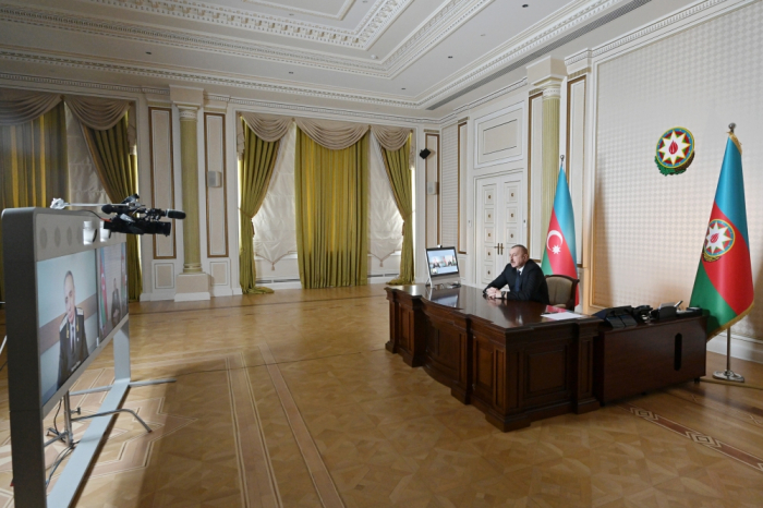   Präsident Ilham Aliyev empfing Generalstaatsanwalt Kamran Aliyev im Videokonferenzformat  