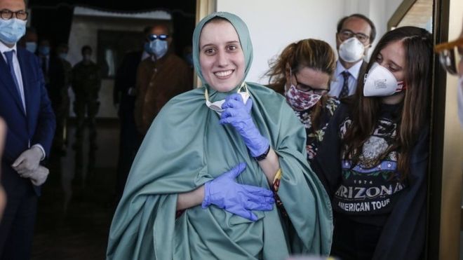 Italian aid worker kidnapped in Kenya in 2018 returns home
