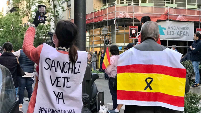 Las protestas contra Sánchez se extienden en Madrid