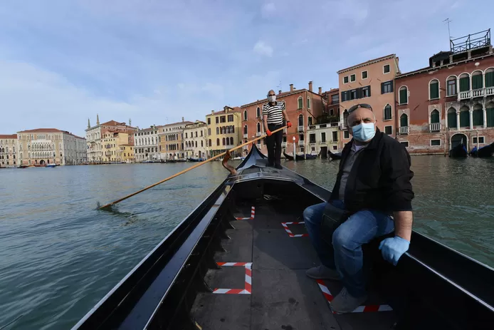Les gondoles de Venise attendent le retour des touristes