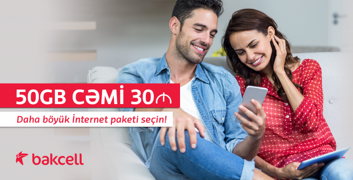 "Bakcell" yeni irihəcmli internet paketini təqdim etdi