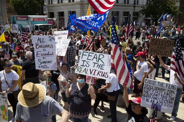 Nouvelle manifestation anti-confinement en Pennsylvanie