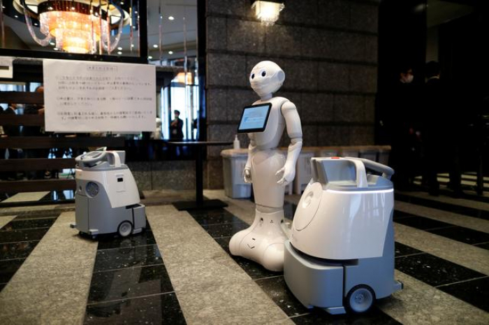 Robots on hand to greet Japanese coronavirus patients in hotels  