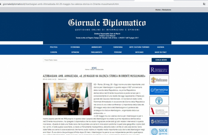 يوم الجمهورية في دائرة الضوء للصحافة الإيطالية 