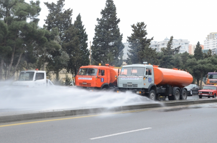   COVID-19:  Die Desinfektionsmaßnahmen werden in Baku fortgesetzt 