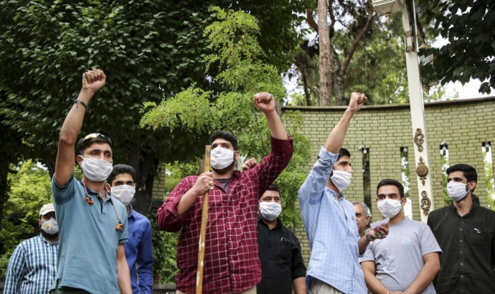    Ermənistanın İrandakı səfirliyi qarşısında etiraz aksiyası -    FOTO      