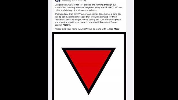 Facebook retire des pubs de la campagne Trump comportant un symbole nazi