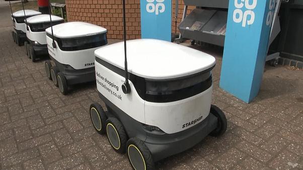  Delivery robot services booming as shoppers opt for contactless alternatives -  NO COMMENT  