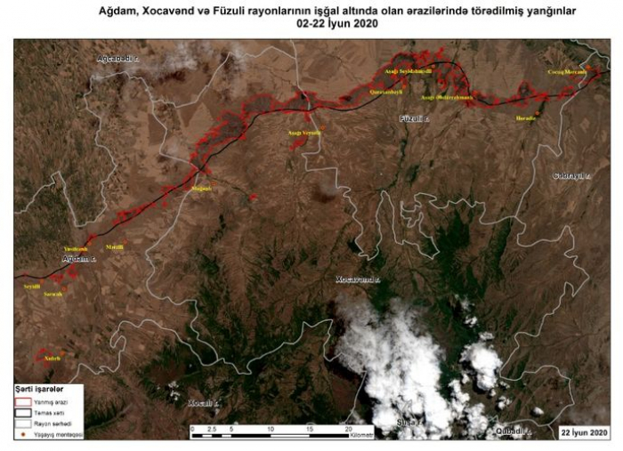   Satellite images show Armenia continues committing arsons in occupied Nagorno-Karabakh  