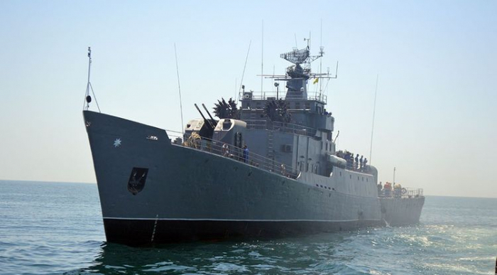 تمارين الرماية القتالية في بحر قزوين - فيديو