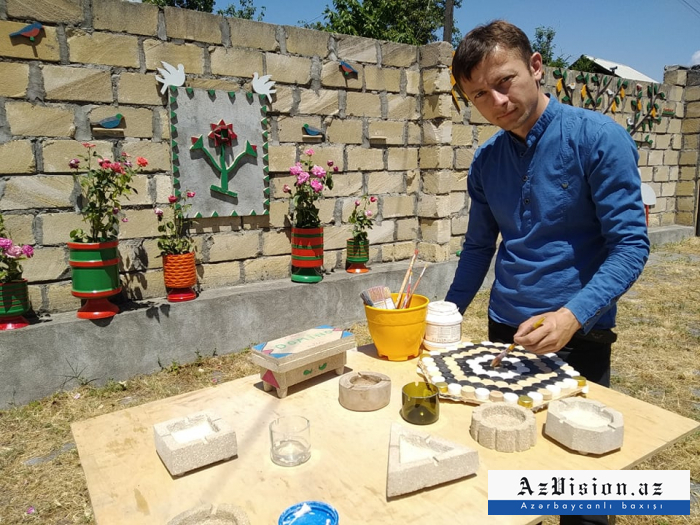  Tullantıdan hazırlanan əl işləri -  FOTOLAR  