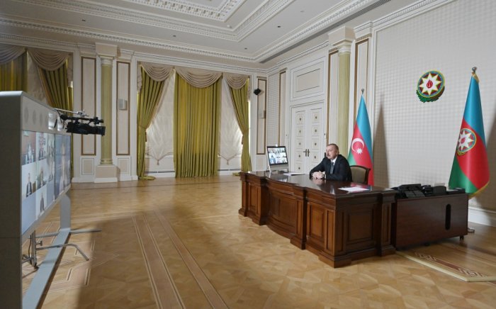   Se sostiene una videoconferencia entre el presidente azerbaiyano y la nueva vicepresidenta y otros representantes del Banco Mundial  