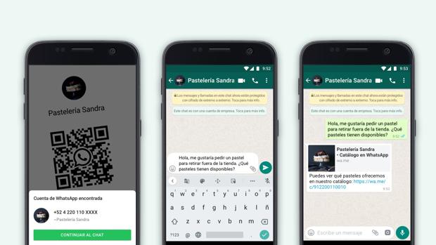 WhatsApp activa el código QR de contacto rápido para empresas