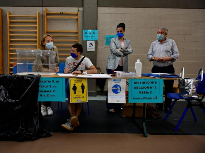 With masks and gel, Spaniards vote amid new coronavirus outbreaks
