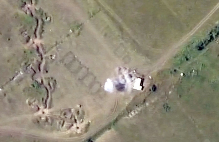   Kommandoposten der Artillerie-Batterie in Armenien zerstört -   VIDEO    