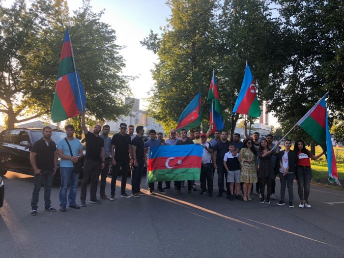  Azerbaijanis in Europe stage protests against Armenian border attacks 