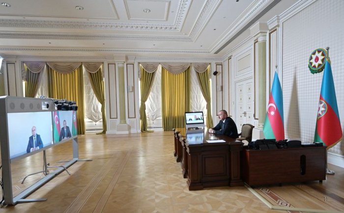  President Ilham Aliyev receives Emin Amrullayev on his appointment as Minister of Education  