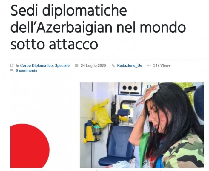  Italian media highlights Armenian aggression against Azerbaijanis in different countries 