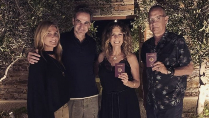 Tom Hanks y Rita Wilson estrenan nacionalidad griega