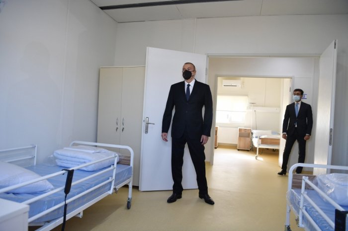  President Ilham Aliyev attends inauguration of modular hospital in Gobustan -PHOTOS