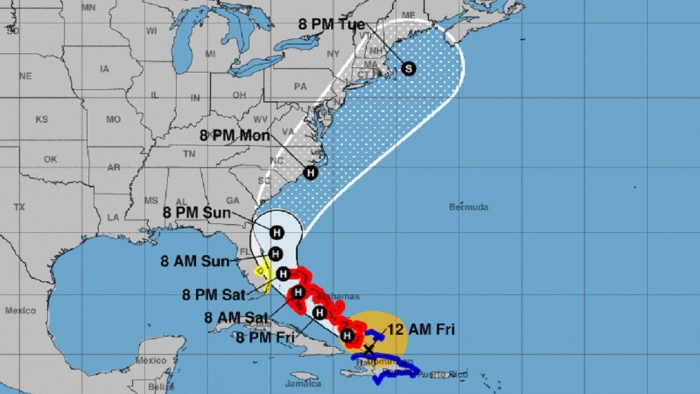 La tormenta tropical Isaías, que avanza hacia Florida, se convierte en huracán de categoría 1