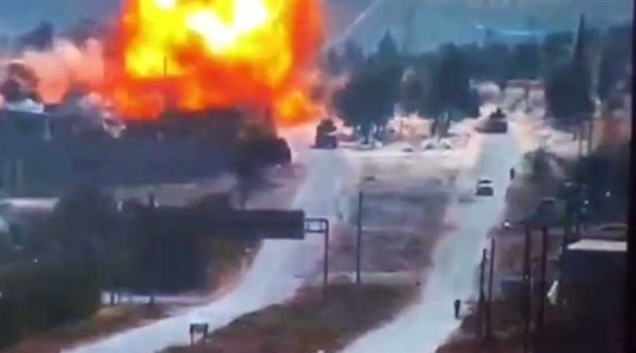 إصابة دورية تركية روسية مشتركة بانفجار قنبلة في إدلب