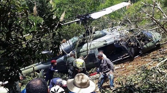 مقتل 9 على الأقل جراء تحطم مروحية عسكرية في كولومبيا