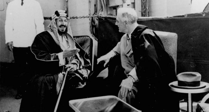 نشر صورة للملك عبد العزيز آل سعود في رحلة تاريخية