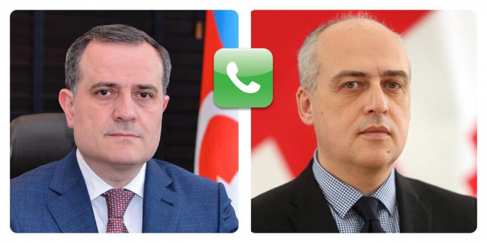 Nazir gürcü həmkarı ilə telefonla danışdı 