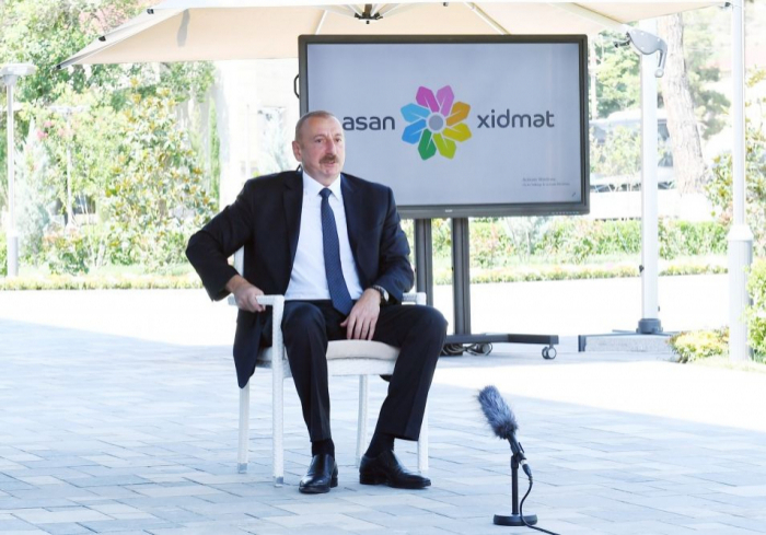   "Tätigkeit des" ASAN-Dienstes "ist sehr wichtig für das Image unseres Landes" -   Ilham Aliyev    