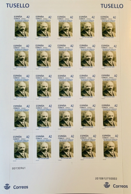   Sellos postales especiales, dedicados al 150 aniversario de Abdurrahim bey Hagverdiyev, se emitieron en España  