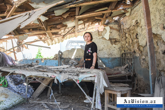   Ein weiteres von Armeniern zerstörtes Haus in Tovuz   - FOTOS    